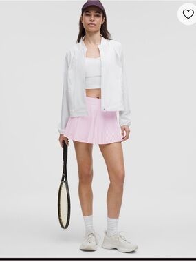 Lululemon Varsity High Rise Light Pink Pleated Mini Skirt